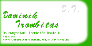 dominik trombitas business card