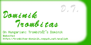 dominik trombitas business card